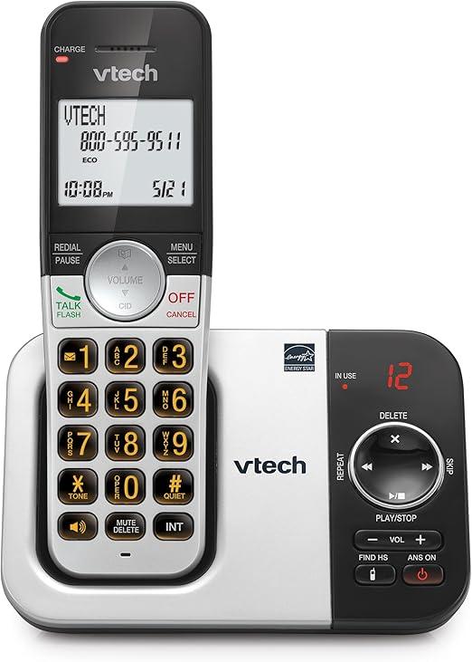 VTech VG232 Cordless Phone with Answering Machine  with Large Display FullDuplex Speakerphone Caller ID/Call Waiting Last 10 Number Redial