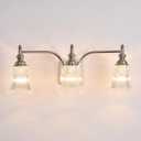 Bathroom Light Fixture Brushed Nickel Vanity Lighting 3 Lights Bathroom Wall Scone for Bedroom Living Room Hallway