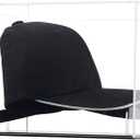 Hat Display Case Baseball Football Cap Display Case Stand Holder Clear Acrylic Box Square UV Protection Cabinet Protection Storage Cover