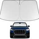 Proadsy Windshield Sun Shade for 2016-2025 2026 Audi Q7 Foldable Front Sunshade Protector Sun Visor Blocks UV Rays Keep Car Cooler