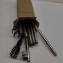 Upgraded 12FT Light Bulb Changer for High Ceilings, High Reach Extension Pole Changer for Recessed Lights, Light Bulb Removal Tool with Baskets and Suction Cup (3-12FT Assembled type, Black)