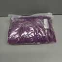 3 x T&Twenties Womens Summer Tops Ruffle Short Sleeve Tunic Tops V Neck Loose Fit Flowy T-Shirts (Purple, L)