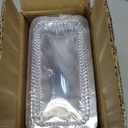 50 Pack 6.9"x3.5" Disposable Aluminum Loaf Pans with Lids - 1Lb Mini Baking Pans,foil pans, ldeal for Baking Bread, Cakes, Cinnamon Rolls & Storing Refrigerated Food