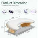 Arm Rest for Nails Tech, Nail Arm Rest Cushion with Nail Table Mat, U Shaped Nail Rest, Hand Rest for Nails Tech, Nail Rest Stand, Manicure Hand Rest with Detachable Brackets, Nail Hand Rest, White