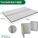 ZonLi Japanese Tatami Mat, Foldable Floor Sleeping Pad Futon Mattress, Full