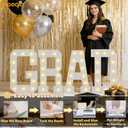 Pooqla Graduation Decorations 2026, 2.4FT Marquee Light Up Letters GRAD for Class of 2026 Decorations, Pre-cut Foam Board Party Decorations for Kindergarten Preschool High School College