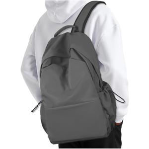 NEOREAL Laptop Backpack for Work, College, Travel, Lightweight Waterproof Daily Backpacks for Men Women, Sport Rucksack Computer Bag Fits 15.6 Inch Notebook, Grey