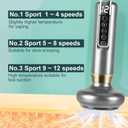 Lymphatic Drainage Massager, Cellulite Massage Tool Helps Reduce Stretch Marks & Cellulite with 12 Suction Modes, Cupping Machine, Rechargeable & Cordless (Grey)