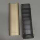 Metal Weekly Pill Organizer, Serfeymi Aluminum Daily Pill Box(Spare Gasket Provided), 7 Day Pill Case Travel Medicine Organizer, Pill Containers with Individual Lid for Vitamins, Pills, Supplement-Gold (With Lid 6.5in*2in*1.3in)