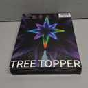 Smart Christmas Tree Topper Infinity Mirror Double-Sided, 11" RGB Star Tree Topper, Timer, App Control, USB Powered, Music Sync, Tree Topper for Indoor Party Holiday Decor