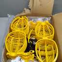 100FT Construction String Lights, 100W 11 Bulbs Work Lights with E26 Base, Construction Lights IP65 Waterproof, 8000LM 6500K Temporary Lighting for Indoor Workshop, Mine cave, Job Site