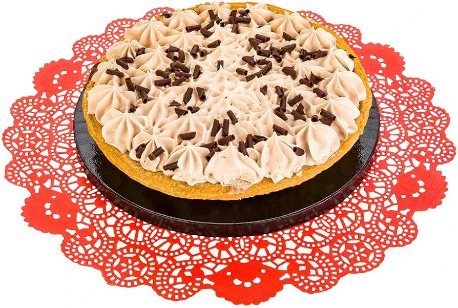 Restaurantware Paper Doilies 4000 Count 12 Inch Red Lace Disposable Placemats for Catering Round Decorative Table Setting Doilies for Desserts