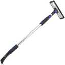 SubZero 80037 60" Quick Lock Pivoting Head Snowbroom with Integrated Squeegee and Ice Scraper , Black