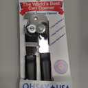 EasyTwist Heavy-Duty Manual Swing Away Can Opener with Carbon Steel Cutting Blade by B53  Made in the USA  Comfortable Grip, Smooth Operation, Rust-Resistant, Ideal for Home or Commercial Kitchens