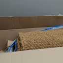 1 Roll No-Slip Ice and Snow Carpet Mats,16x80 Inch Coconut Coir Liner Roll Natural Coconut Fiber Anti-Slip Coco Coir Carpet Mat for Garden,Front Door,Stairs,Porch Outdoor Safer Walking