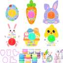 Tioncy 24 Pack Easter Classroom Gifts Bulk for Kids with Clay Molds Easter Basket Stuffers Air Dry Clay set with Mold Holiday Gifts for Classroom Party Favors
