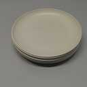 Okuna Outpost Wheat Straw Plates, Unbreakable Dinner Plates (6 Pack) - Microwave & Dishwasher Safe 8 Inch Beige Plates - Wheat Straw Dinnerware Sets
