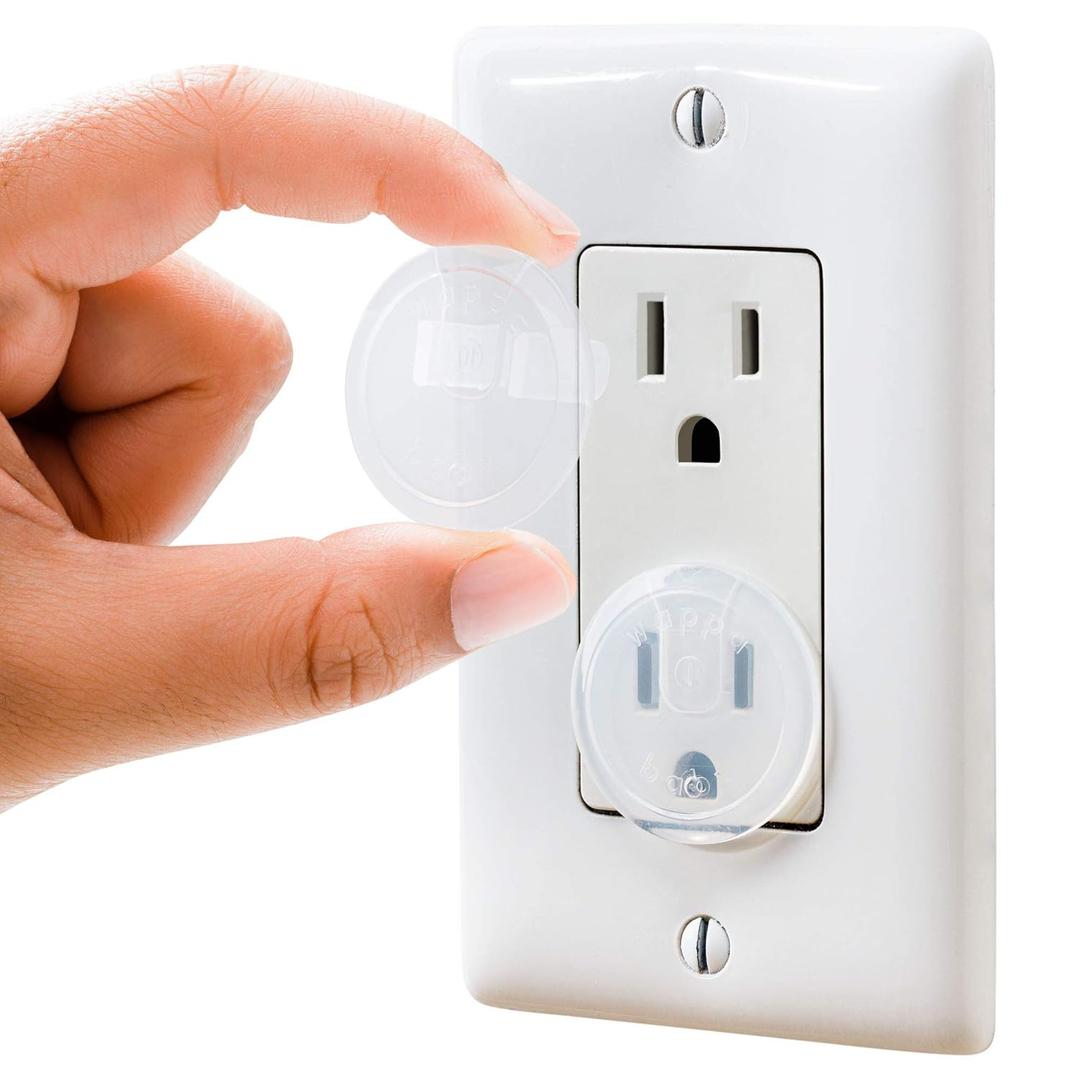 Clear Outlet Covers (32 Pack) Value Pack  Baby Safety Outlet Plug Covers  Durable & Steady  Child Proof Your Outlets Easily (Transparent)