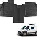 KARPAL Floor Mats for Ram Promaster 2018-2025 1500/2500/3500 (Not Fit for EV & Promaster City), TPE All-Weather Floor Liners Front Row Car Mats, Ram Accessories