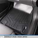 SMARTLINER Custom Fit Floor Mats 2 Row Liner Set for 2011-2015 Chevrolet Cruze