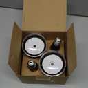 PIZHLO 4 Pcs 15W LED Black Light Bulbs, BR30 E26 Black Shell Blacklight LED Bulb, 385-400nm, Glow in The Dark for Blacklight Party, Body Paint, Fluorescent Poster, Halloween Decoration,Non-Waterproof