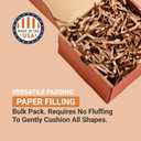 BOX USA Kraft Crinkle Paper Filler (10lb) - Shredded Paper for Basket Stuffing, Shipping, Packaging, Confetti, Crafts & Holidays - Crinkle Cut, 10 count
