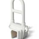 Medline Bilevel Bathtub Grab Bar with Clamp - Secure Bathroom Safety Rail for Elderly and Disabled - 1 Each