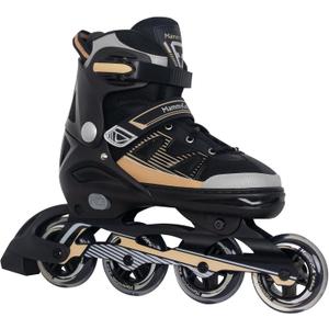 MammyGol Adult Inline Skates for Men Women, Blades Roller with Carbon Steel Bearings, TPR Brake, 3D Mesh, EVA Lining, PVC Upper | Adjustable Size Better Fit for Beginner Skating, Size: XL(Men6.5-8/Women7.5-9)