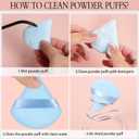Pimoys 6 Pieces Triangle Powder Puff Soft Makeup Sponge Make Puff for Face Powder Cosmetic Foundation Sponge Makeup Tool