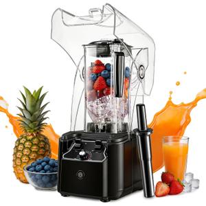 Commercial Blender for Smoothies, 80 oz Container with 15-Speed Settings
