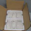 MALACASA Ramekins 4 oz Oven Safe, Porcelain Creme Brulee Ramekins Pudding Custard Cups Small Ceramic Souffle Dishes Ramakan Ramiken Ramicans Baking Bowls Set of 6, White, Series RAMEKIN-DISH