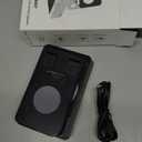 buwy Cell Phone Stand with Wireless Bluetooth Speaker, Colorful LED Lights, Gifts for Men Women, Anti-Slip Base HD Surround Sound, Rechargeable (3000mAh), for Teens, Men, Women for Christmas (Jet Black)