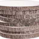 8 Pcs Large Unfinished Wood Slices, 10-11 Inches Wood Slabs for Centerpieces Natural Wooden Circle, DIY Wood Centerpieces for Tables Wedding Party Door Sign Decor