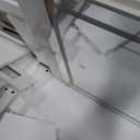 43" Makeup Vanity Desk with Mirror and Lights, & Power Outl, Glass Top Big Vanity Table with 9 Drawers& 8 Storage Shelves, Dressing Table Set with Chair for Bedroom, White (15.75D*43.31W*57.48H)