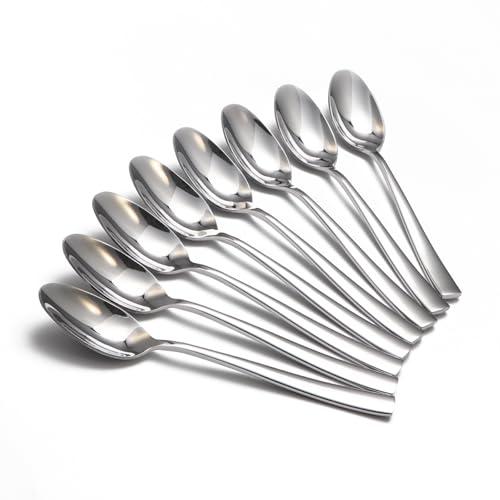 8-Piece Spoons Set, 7.5 Inch Stainless Steel Teaspoon, Tablespoon, Silverware Spoons for Home,Kitchen or Restaurant, Dishwasher Safe