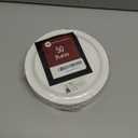 Winoo Design 50 PK Bulk Christmas Small Plates - Santa Dessert Paper Plates Xmas Disposable Plates for Christmas Decorations Décor Party Supplies