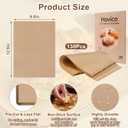 Hovico 130PCS Parchment Paper Baking Sheets, 9x13 Inch, Precut Non-Stick Parchment Sheets for Baking, Grilling, Air Fryer, Steaming, and More (Unbleached) - Perfect for BBQ, Picnic, Festival, Bread