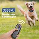 2-in-1 Dog Bark & Shock Collar with Remote Control, Waterproof Barking Collars for Small Medium Large Dogs, 3300Ft Training E- Collars, Rechargeable, Adjustable Beep Vibration Modes & 5 Sensitivity