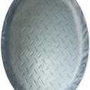 ADCO 9759 Silver Diamond Plated Steel Vinyl Spare Tire Cover N (Fits 24" Diameter Wheel)