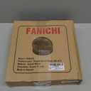 FANICHI Wooden plates (set of 4-11inch) Dinner Plates, Acacia Round Wood Plates, Unbreakable Classic Plates, Easy Cleaning & Lightweight for Dishes Snack, Dessert, Housewarming, Christmas Gift