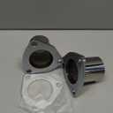 Exhaust Flange Bolts Quick Fix Repair Pipe Kit w/Gasket & Hardware, 2.5'' Inch OD 3 Bolts T304 Stainless Steel Universal Flange Replacement Kit