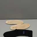 HANDARTE Leather Orthopedic Insoles | Padded Comfort Shoe Inserts for Men | 100% Natural Goatskin - ChromeFree, Anti Sweat & Anti-Odor - Suitable for No-Socks (US M11 | EU45)