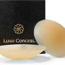 Premium Ultra-Thin Silicone Nipple Cover | Resuable Sticky Hypoallergenic Adhesive | Breast Petals | Travel Box (Caramel)