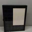 KCRasan Adjustable Rock Display Case - Wooden Crystal Organizer for Stones Storage - Rock Collection Box with Shelves for Agate Opal Crystal Stone Arrowheads Spear Points Rocks, Large Black