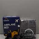 LUMARA Toddler Airplane Bed - Inflatable Airplane Bed for Toddlers, Plane Baby Mattress for Kids - Blow Up Air Mattress for Child Flight Sleep with Safety Belt, Innovative Valves, No Pump Needed (Grey)