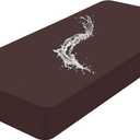 Smiry Waterproof Couch Cushion Covers, Stretch Washable Sofa Cushion Cover, Soft Sofa Slipcover Elastic Non-Slip Furniture Protector for Pets, Kid (Large, Chocolate)