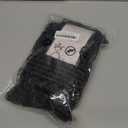 Karlery Mens Short Curly Black Mustache Beard Afro Wig California Rocker Disco Halloween Cosplay Anime Costume Party Wig (Black)