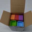 IELEK Silicone Lunch Box Dividers Bento Box Accessories Meal Prep Containers (Rectangle(Blue+Purple+Yellow+Red+Green+Orange)+Square(Blue+Green+Purple+Yellow+Red+Orange))