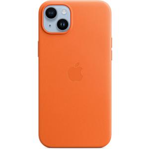 Apple Leather Case for iPhone 14 Plus w/ MagSafe - Orange