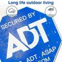 ADT Security Signs(28IN All aluminum), Metal Yard Sign with Stake,Heavy Duty Weather Resistance Sign